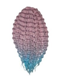 Crochet hair Ariel pink-blue 300g
