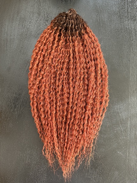 Crochet Hair Brazilian Twist Brown-Orange 100g